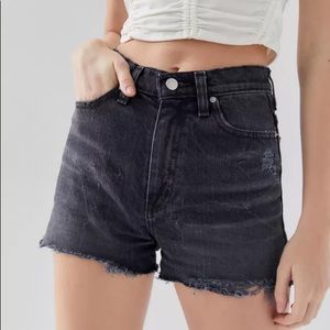 Urban Outfitters BDG Girlfriend High-Waisted Jean Shorts Black